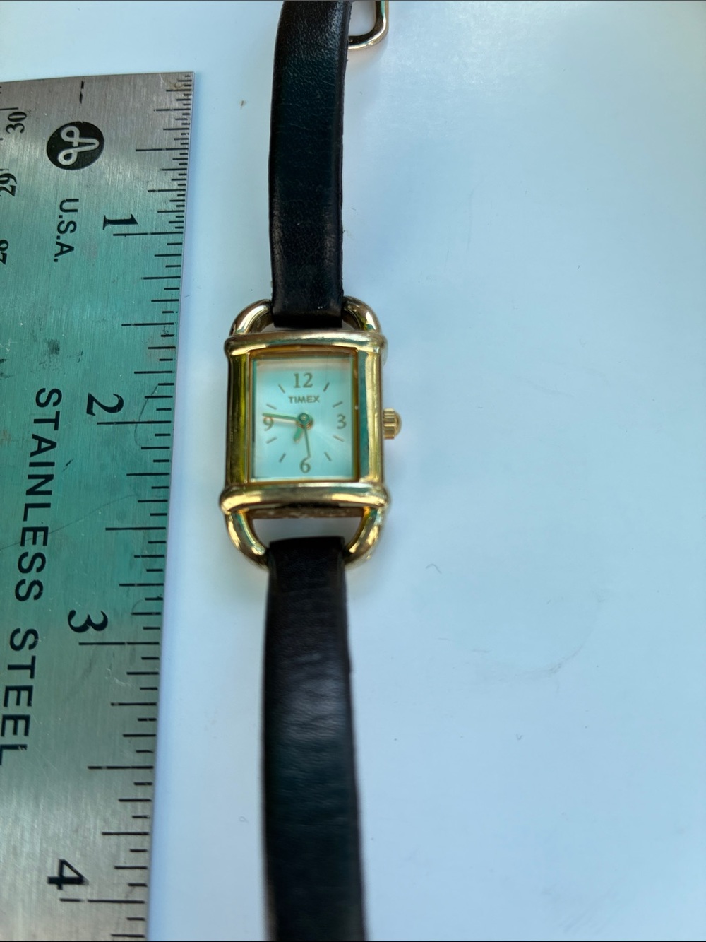 TIMEX woman’s watch with used leather band